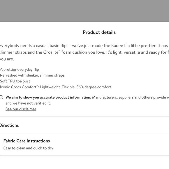 Crocs Kadee 2 Thong Sandal- Pink - Picture 4 of 7